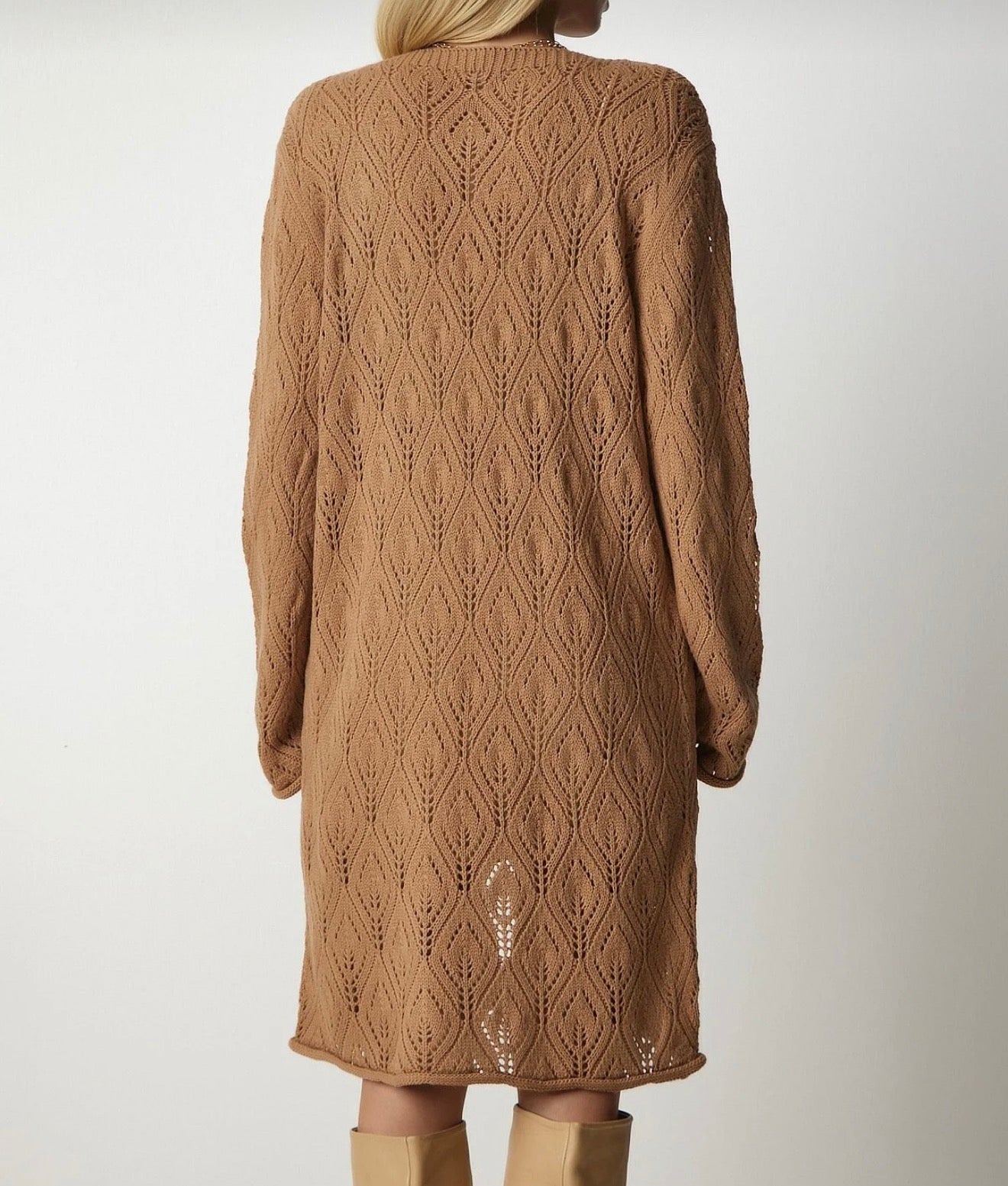 Long knitwear cardigan
