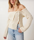 Collar knitwear blouse