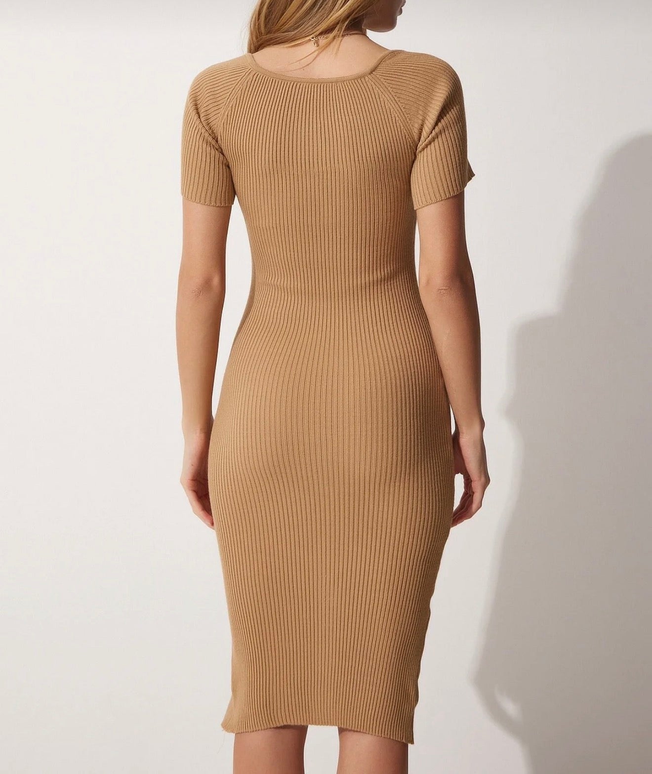 Sweetheart knitted dress