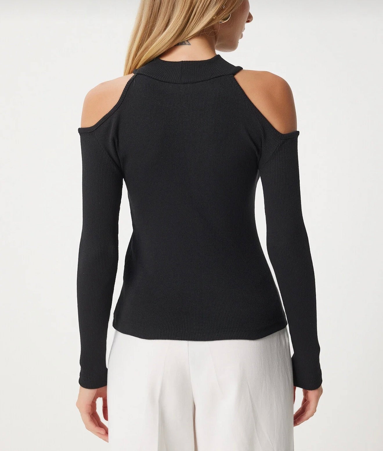 Open shoulder blouse