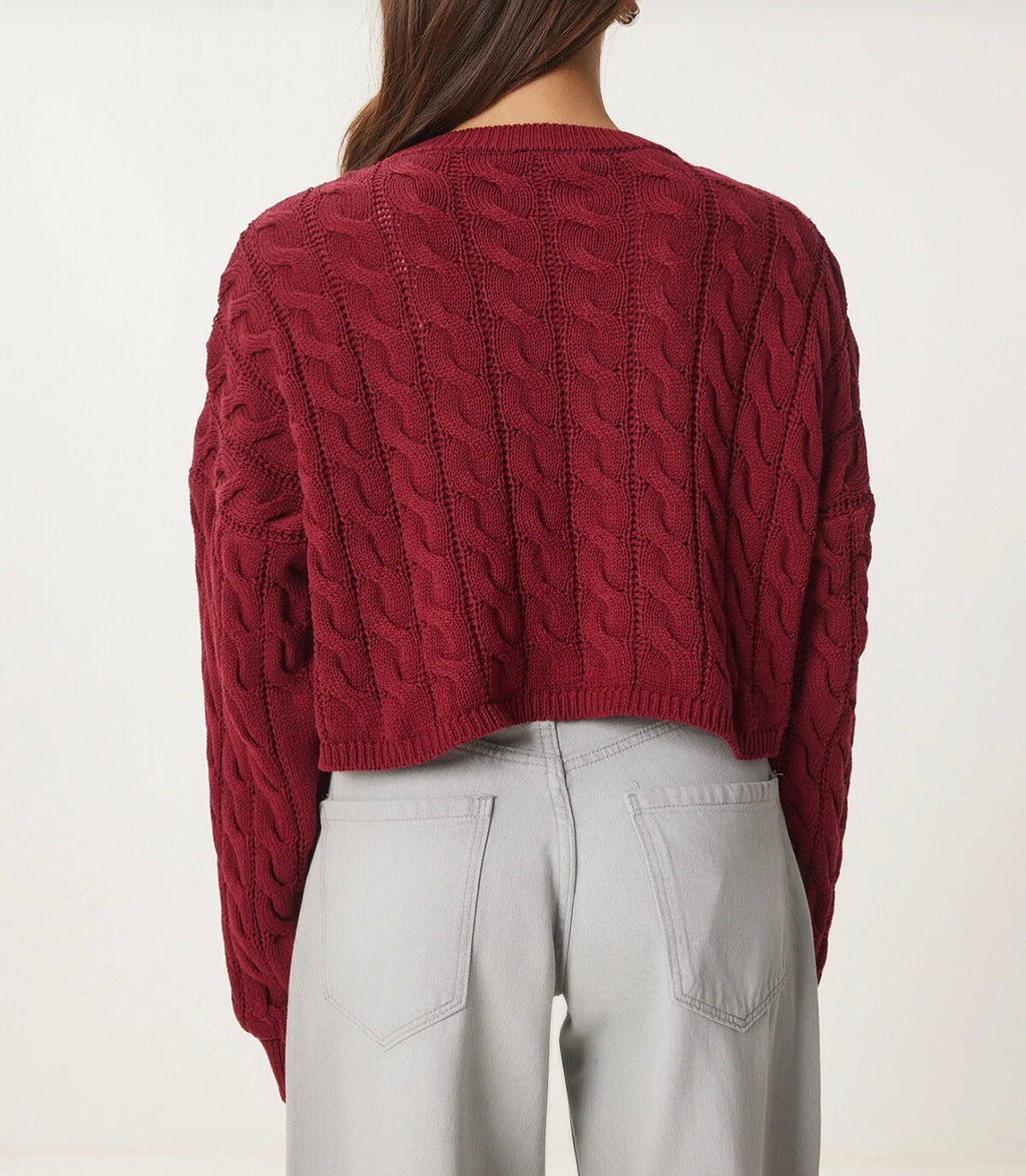 Crew neck knitwear sweater