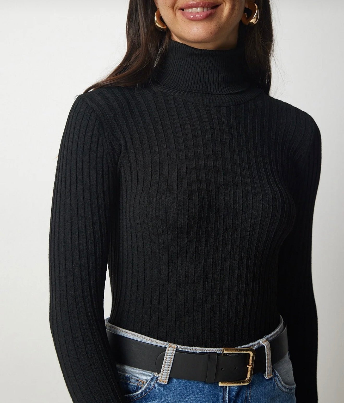 Turtleneck basic sweater