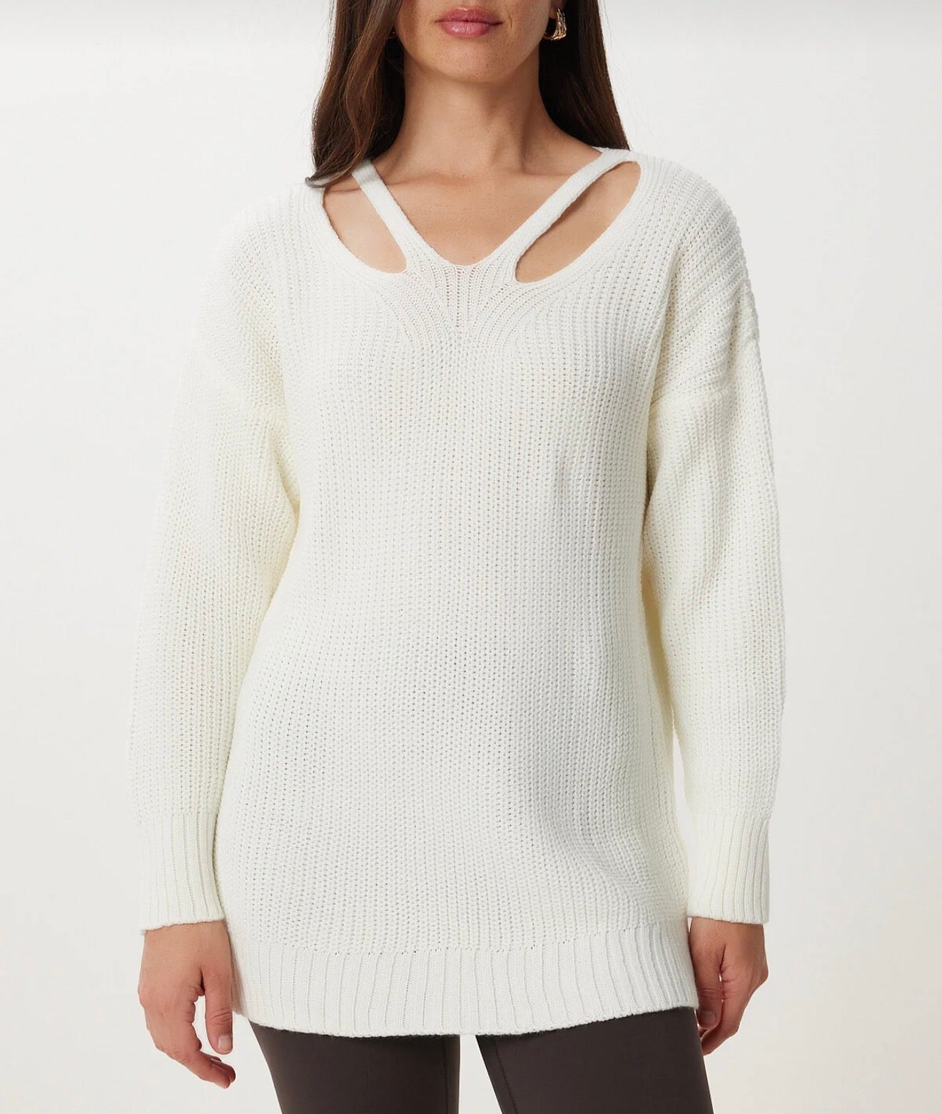 Oversize long knitwear