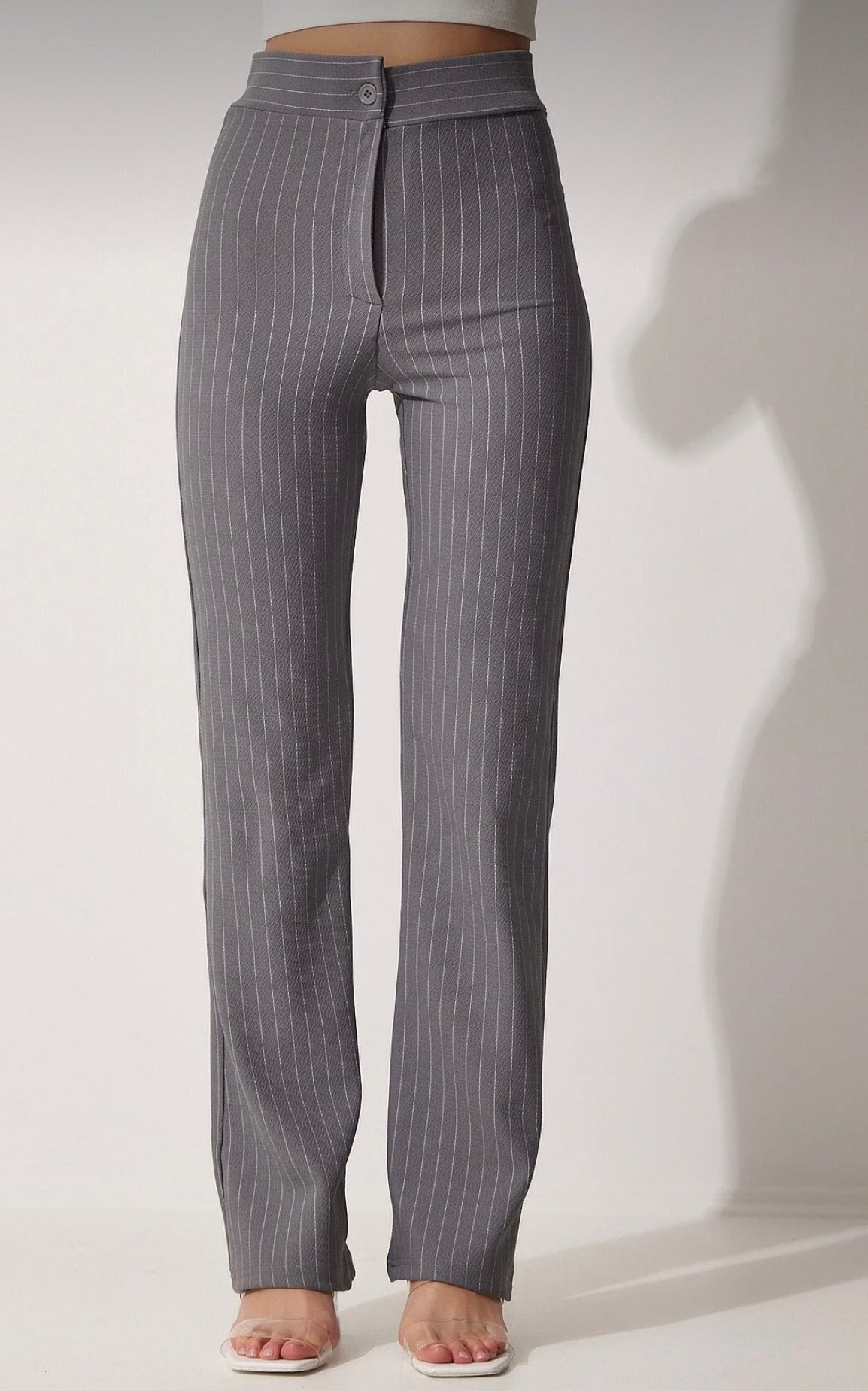 High waist striped pant