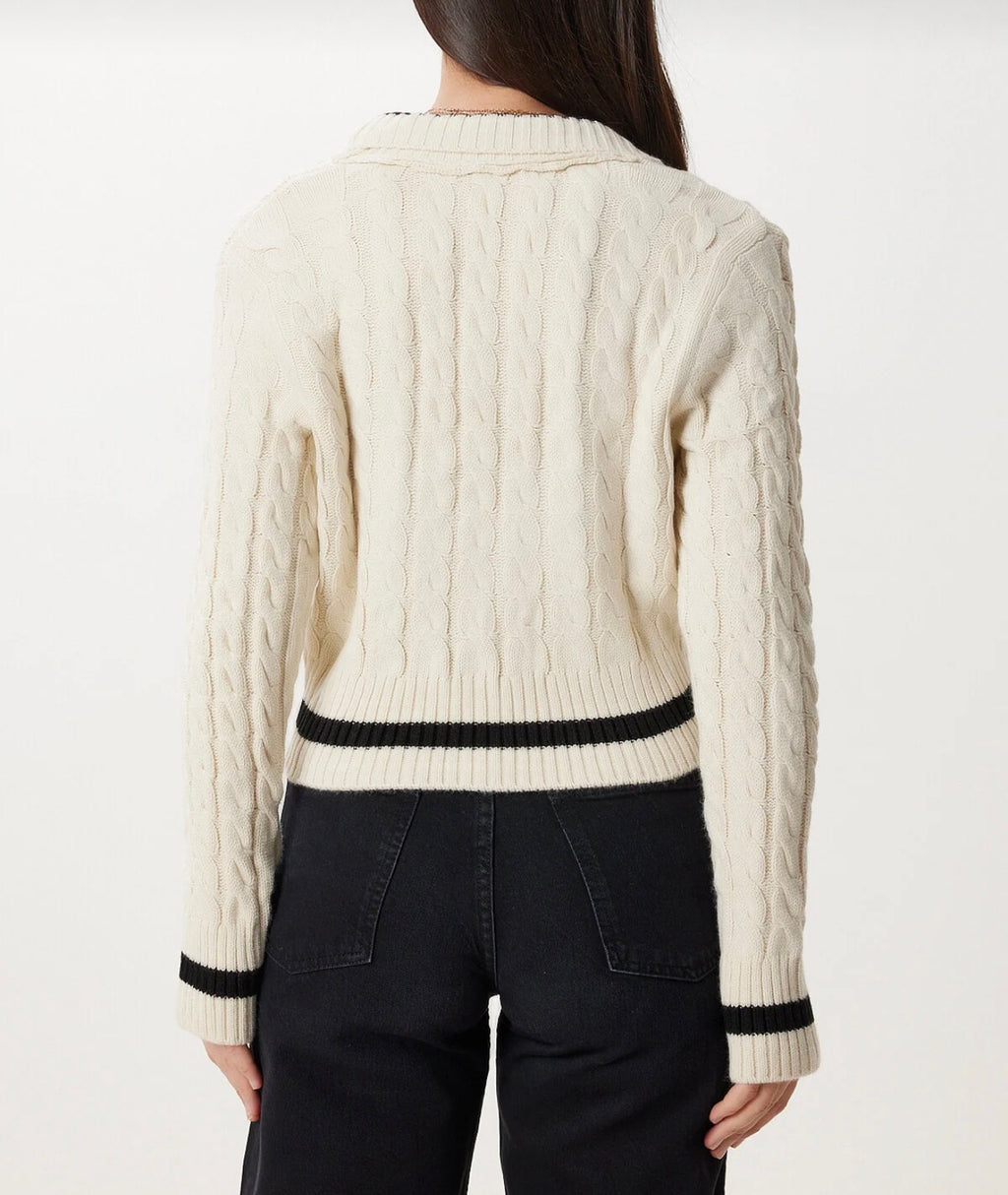 Crop knitwear sweater