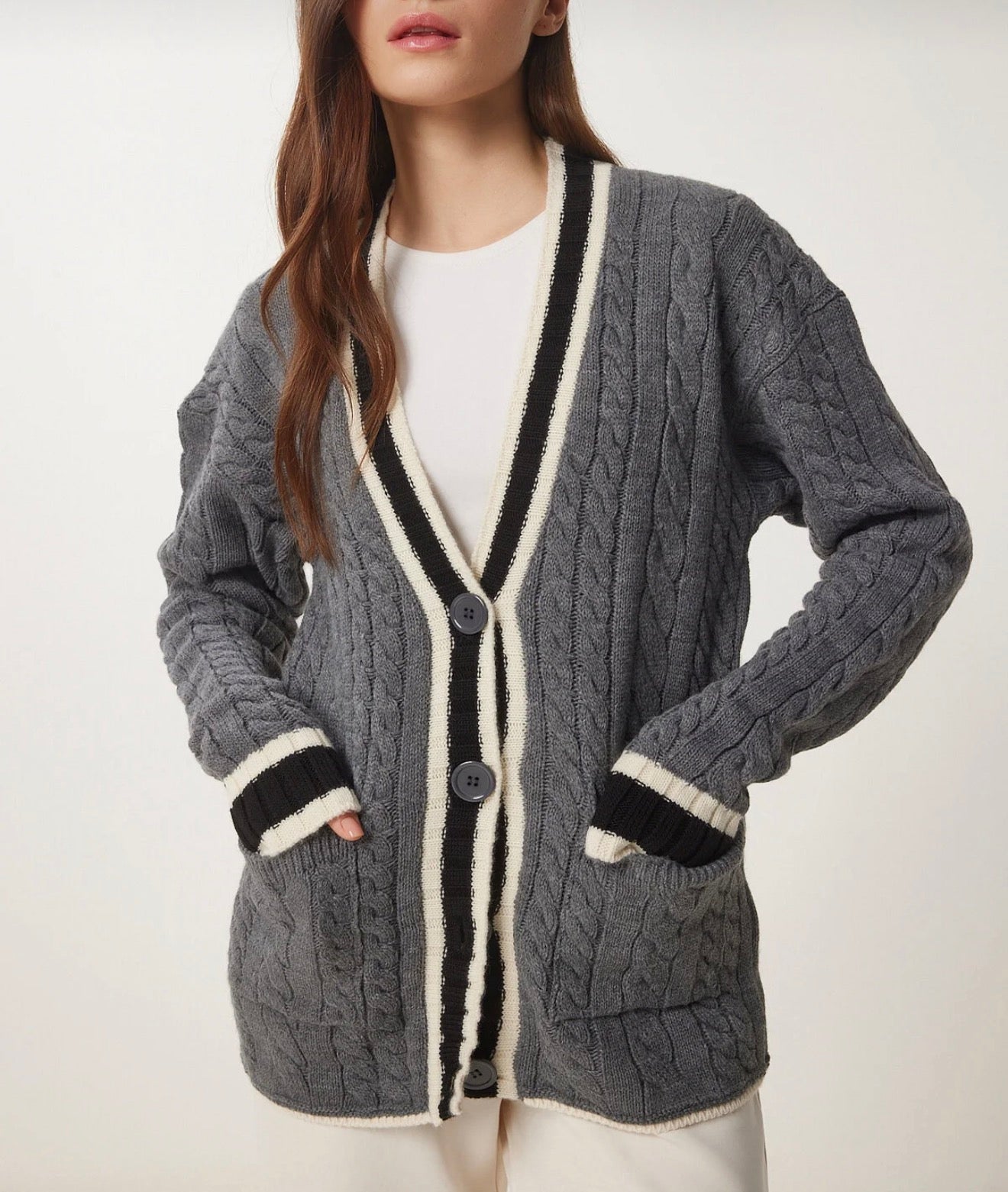 Knitted knitwear cardigan