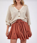 V-neck knitwear cardigan