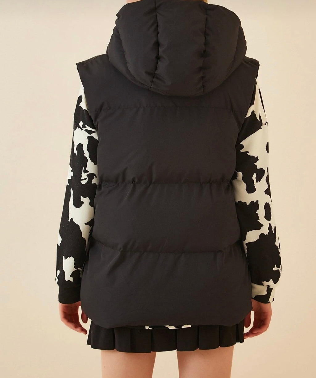 Oversize puffer vest