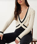 Crop knitwear sweater